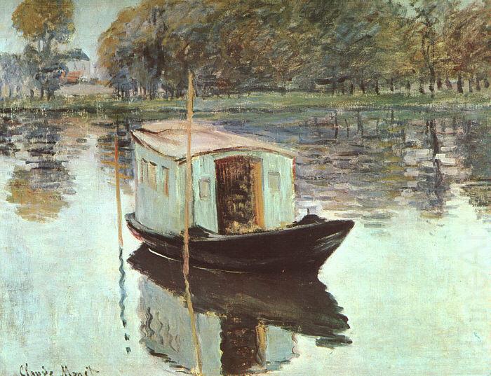 The Studio Boat, Claude Monet